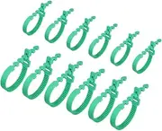 Heavy Duty Tree Tie Straps 12pcs Interlocking Straps Garden Plant Support Bands Green