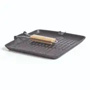NEW Campfire Cast Iron Grill Folding Frypan 28cm By Anaconda