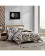 Kenneth Cole New York Abstract Leopard 100% Cotton Duvet Cover Set