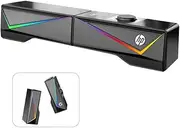 HP DHE-6005 Wired RGB Gaming Surround Soundbar Stereo Speaker