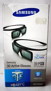 SAMSUNG 3D ACTIVE GLASSES 2X PAIRS PACK FOR SMART TV SSG-P3050GB NEW SEALED !