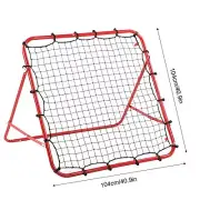 (Ball Goal Training Rebound Net 104x104cm Portable Practice Mesh Indoor Out ZK