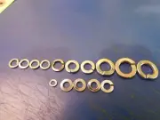 15 PK ASSORTED CHROME LOCK WASHERS HARLEY DAVIDSON & CUSTOM CHOPPERS