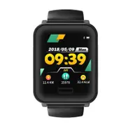 E33 1.3' ECG Heart Rate Monitor Long Standby Detachable Strap Sport Mode Message View Smart Watch BLACK COLOR