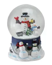 Northlight 6.75in Snowman & Snow-Son Musical Christmas Snow Globe Glitterdome