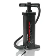 Intex Double Quick III S Hand Pump for Air Bed/Mattress Inflatable Pool/Toy BLK
