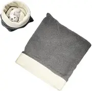 Winter Sleeping Bag, Soft Plush Sack Self Warm Bed, 360° Warm Semienclosed with Bed Cave, Bag Sleeping Self