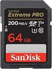SanDisk 64GB Extreme PRO SDXC UHS-I Memory Card - C10, U3, V30, 4K UHD, SD Card - SDSDXXU-064G-GN4IN