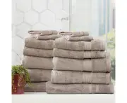 Renee Taylor Stella 14 Piece Towel Pack - Pewter