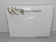 Vintage Utica by JP Stevens No Iron Percale White Twin Fitted X-Long Sheet