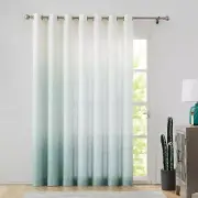 Central Park Ombre Light Filtering Door Curtain 100 Inch Wide Ombre Gradient ...