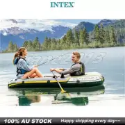 Intex 236cm Seahawk 2 Inflatable Floating Sports Boat Green With 2 Oars & Pump