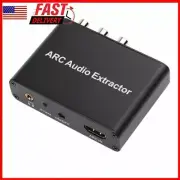 HDMI-compatible ARC Audio Extractor Converter Adapter for Optical Fiber Coaxial