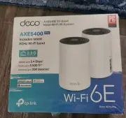 TP Link Deco AXE5400 (XE75 Pro) Tri-Band Wi-Fi 6E Mesh System- 2 Pack - Sealed
