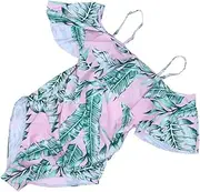HONMEET Maternity Swimwear Tummy Control Bikini Pregnant Women Swimsuit Beach Bathing Suit Ladies