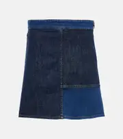 [See By Chloe] See By Chloé Patchwork denim miniskirt AU 16 blue