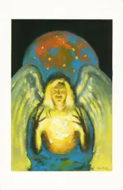 APPARITION - ORIGINAL PAINTED COMIC COVER by MICHAEL GAYDOS - CALIBER COMICS