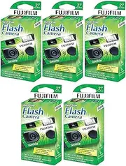 Fujifilm QuickSnap Flash 400 Disposable 35mm Camera (5 Boxes)