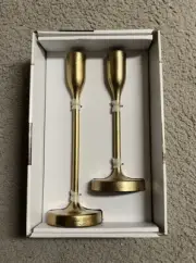 Huntington Home Aldi Gold Taper Candlestick Holder Set of 2 Pottery Barn Candle