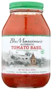 De Massimos Sauce Pasta Tomato Basil - 32 OZ (Pack of 6)