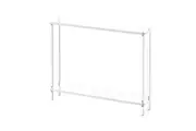 MIUZ Acrylic Console Table - Transparent, Modern Entryway & Accent Table for Home, Office & More