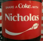 Share A Coke With Nicholas 2019 Personalized Coca-Cola Coke Bottle