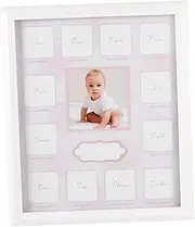 GREENADSCAPE Baby Photo Frame Artificial Board Glass Newborn 12 Months Growth Record