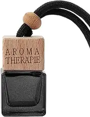 Refillable Car Scent Bottle - 8ml Glass Perfume Holder, Wooden Cap | Hanging Air Freshener Pendant, Oil Diffuser for Auto, Home, Wardrobe, Travel, Long-Lasting Fragrance