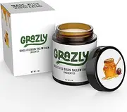 Grazly Unscented Manuka Honey & Bison Tallow Balm – 100% Organic, Grass-Fed Face & Body Moisturizer for Dry Skin, Acne-Prone Skin & Wrinkles – Ancestral Formula with Coconut Oil, Raw Beeswax – 3oz