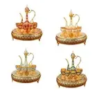 European Set Vintage Teapot Set Tea Serving Set for Wedding Bedroom Holiday