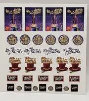 Hotwheel WaterSlide Decal(CLEAR) WillyWonka Square
