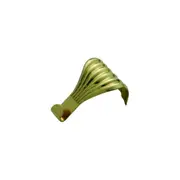 Tradco Picture Rail Hook Fluted SB Polished Brass TD1551