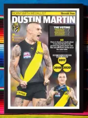 Framed 2020 RICHMOND TIGERS AFL Premiers Poster DUSTIN MARTIN - 62 x 44 x 3cm