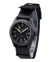 Seiko 5 Sports GMT Field Series Leather Strap Automatic SSK025K1 100M Mens Watch