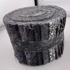 20 ~ 2.5" Pre Cut Jelly Roll Quilt Quilting Strips “printed Blacks”