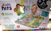 Two-Sided Playmat By Kids Hits, My First Animals, 27.5" x 32", Multicolor, New