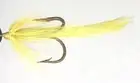 10 Flies - Yellow Feather Yellow Head on Bronze 2 Mustad Treble Hook