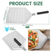 13 Inches Pizza Peel with Foldable Handle Rustproof Aluminum Pizza Paddle wuzKm