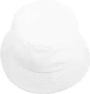 [FRCOLOR] Cotton Sun Hat Wide Brim Fashionable Fisherman Cap Sun Protection for Seasons White