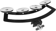 WESIEVYA Sturdy Drum Mount Tambourine Professional Percussion Instrument for Beginners Durable Hand Bell with Superior Sound for Various Occasions and Settings