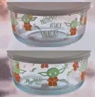 2 Different Special Edit Pyrex Star Wars Baby Yoda The Child 4 Cup Storage Bowls