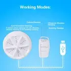 Portable Mini Washing Machine USB Rotating Turbine Washer Compact For Travel Use