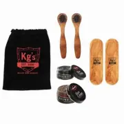 Deluxe Shoe Shine Kit – Shoe Care Kit includes Shoe Shine Brush (2), Shoe Pol...