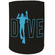 Alcohol Stubby Holder - Dive Scuba Diving Diver - Funny Novelty Birthday Gift Joke Beer Can Bottle