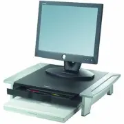 Fellowes 8031101 Office Suites Monitor Riser Height Adjust Silver/black
