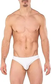 [Gary Majdell Sport] Mens Solid Matte Contour Pouch Bikini Swimsuit