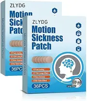 ZLYDG Motion Sickness Patch, 72 PCS Sea Sickness Patch for Cruise, Relieve Vomiting, Dizziness Resulted from Travel of Cars, Ships, Airplanes (1 Box) (2 Box)