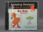 SEALED Amazing Designs Memory Card Big Bird Collection 1 ENHMC-SS2 Elna Janome