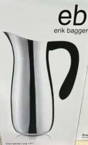 Erik Bagger Chill Jug 1.8 Liter - Stainless Steel - BRAND NEW
