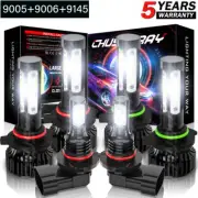 For Lincoln Navigator 2003-2006 LED Headlight + Fog Light Combo 6x 6000K Bulbs (for: BMW)